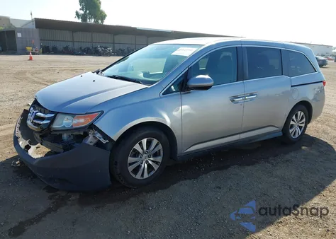 2017 Honda Odyssey Ex-L из США, поврежденный, VIN 5FNRL5H68HB013516